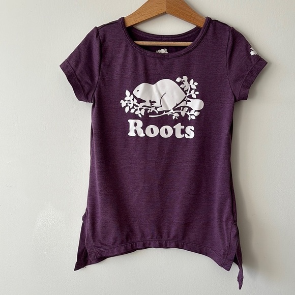 Roots Other - Roots Purple Short Sleeve Tee with Graphic Design